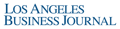 Los Angeles Business Journal Logo in blue capitalized text