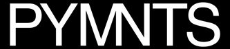 PYMNTS logo in capital white letters on a black background