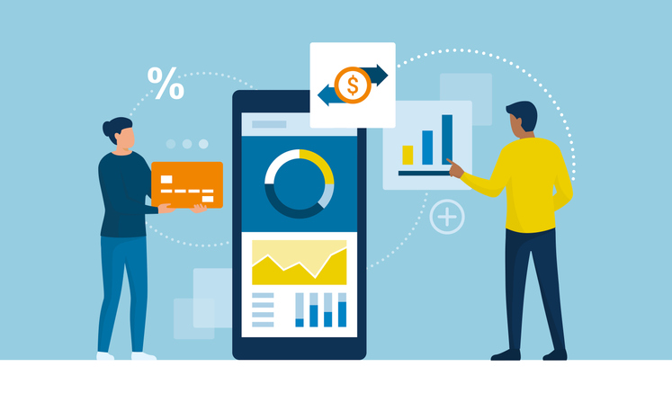 People using a fintech lender to grow their small business