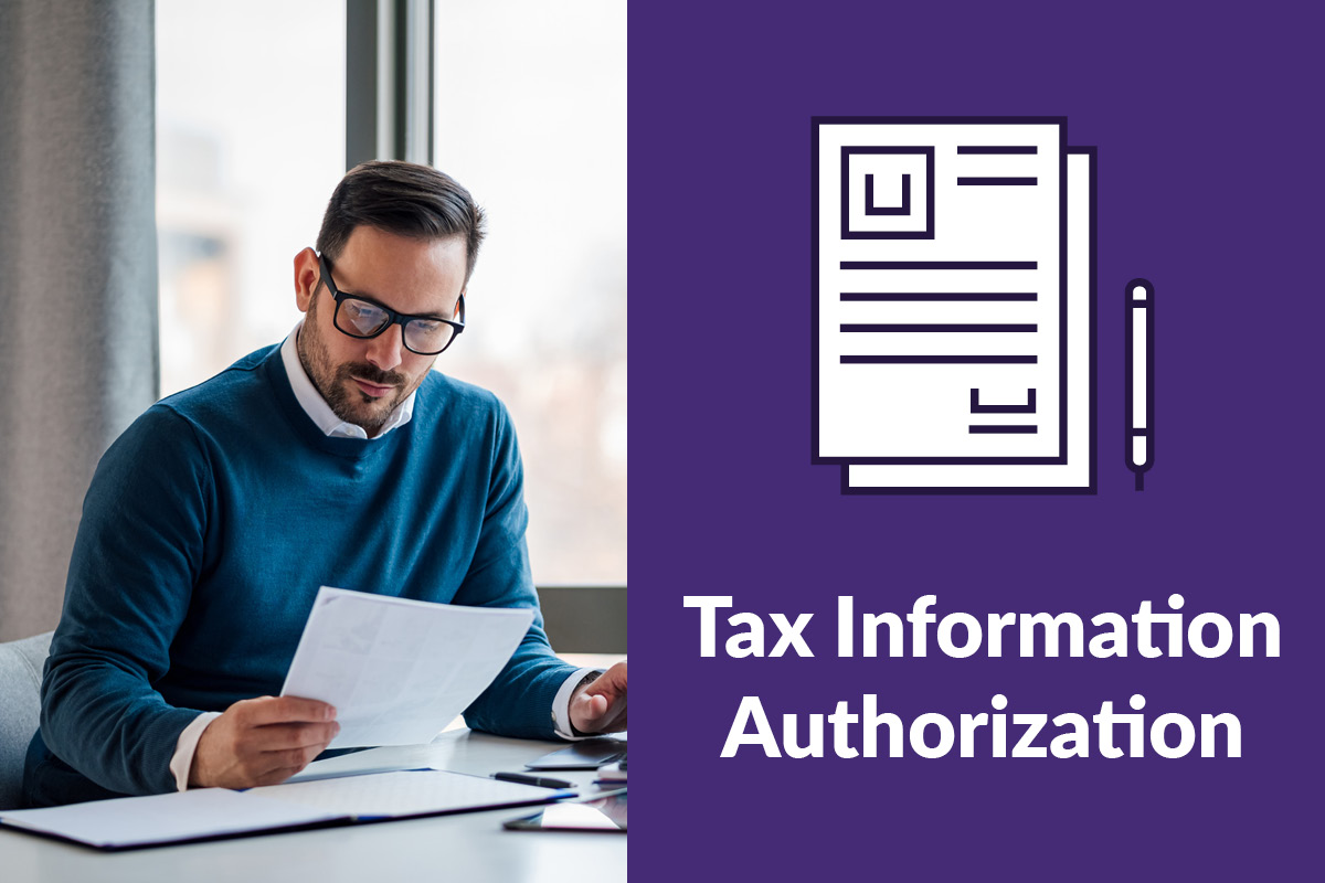 Man overviewing Tax From 8821, Tax Information Authorization