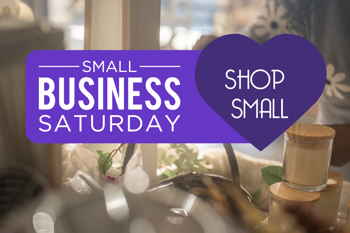 Small-Business-Saturday_Lendistry-blog Image of a small business with the text Small Business Saturday and Shop Small overlaid